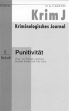 Lautmann, Rüdiger Lautmann, Daniel Klimke, Daniela Klimke, Rüdiger Lautmann, Fritz Sack - Kriminologisches Journal, Beihefte - 8/2004: Punitivität