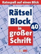 Eberhard Krüger - Rätselblock in großer Schrift. Bd.40