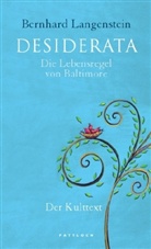 Bernhard Langenstein - Desiderata