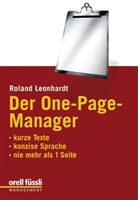 Roland Leonhardt - Der One-Page-Manager