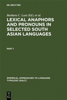 James W. Gair, Wali Kashi, Barbara C. Lust, K. V. Subbarao, James W Gair et al, Kash Wali... - Lexical Anaphors and Pronouns in Selected South Asian Languages