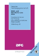 MAK- und BAT-Werte-Liste 2010, m. CD-ROM