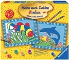 Malen nach Zahlen Junior - Jeder kann malen (Mal-Sets), Bildgröße: 24 x 30 cm: Aufregendes Wassertreiben