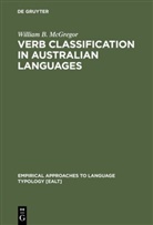 William B McGregor, William B. McGregor - Verb Classification in Australian Languages