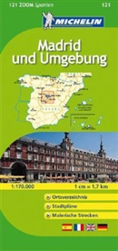 Michelin Karten - Bl.121: Michelin Karte Madrid und Umgebung. Madrid et ses environs