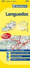 Michelin Karten - Bl.339: Michelin Karte Languedoc. Gard, Hérault