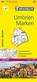 Michelin Karten - Bl.359: Michelin Karte Umbrien, Marken. Umbria, Marche