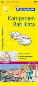 Michelin Karten - Bl.362: Michelin Karte Kampanien, Basilikata. Campania, Basilicata