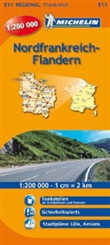 Michelin Karten - Bl.511: Michelin Karte Nordfrankreich, Flandern. Nord-Pas-de-Calais, Picardie