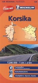 Michelin Karten - Bl.528: Michelin Karte Korsika. Corse