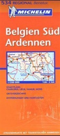 Michelin Karten - Bl.534: Michelin Karte Belgien Süd, Ardennen. Belgique Sud, Ardenne. Zuid-Belgie, Ardennen