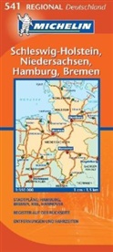 Michelin Karten - Bl.541: Michelin Karte Schleswig-Holstein, Niedersachsen, Hamburg, Bremen. Allemagne Nord-Ouest