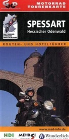 Motorrad Tourenkarten: Motorrad Tourenkarte Spessart, Hessischer Odenwald