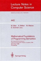 Mathematical Foundations of Programming Semantics, 1989