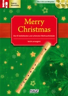 Merry Christmas, Für Blockflöte, m. 2 Audio-CDs
