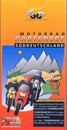 Motorrad Kartenset Süddeutschland, 9 Blätter