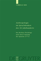 Cordula Neis - Anthropologie im Sprachdenken des 18. Jahrhunderts