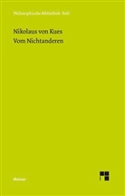 Nikolaus von Kues, Karl Bormann, Ernst Hoffmann, Pau Wilpert, Paul Wilpert - Schriften in deutscher Übersetzung / Vom Nichtanderen