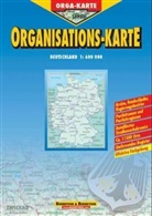 Organisations-Karte Deutschland, gefalzt