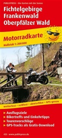 PublicPress Motorradkarten: PublicPress Motorradkarte Fichtelgebirge - Frankenwald - Oberpfälzer Wald