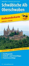 PublicPress Radwanderkarten: PublicPress Radwanderkarte Schwäbische Alb und Oberschwaben
