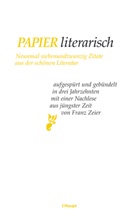 Franz Zeier - Papier literarisch