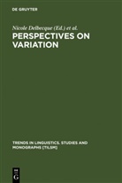 Johan Van Der Auwera, Nicole Delbecque, Dirk Geeraerts, Johan Van Der Auwera - Perspectives on Variation