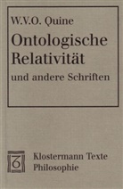 Willard van Orman Quine - Ontologische Relativität und andere Schriften
