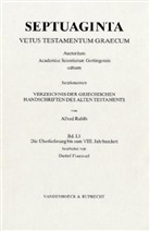 Alfred Rahlfs, Detlef Fraenkel - Verzeichnis der griechischen Handschriften des Alten Testaments - 1: Verzeichnis der griechischen Handschriften des Alten Testaments