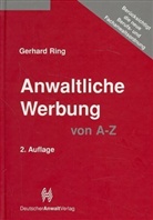 Gerhard Ring - Anwaltliche Werbung von A-Z