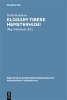 David Ruhnken, Ruhnkenius, David Ruhnkenius, Ole Nikitinski, Oleg Nikitinski - Elogium Tiberii Hemsterhusii