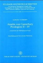 Gangolf Schrimpf - Anselm von Canterbury, Proslogion II-IV