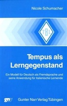 Nicole Schumacher - Tempus als Lerngegenstand