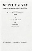 Alfre Rahlfs, Alfred Rahlfs - Septuaginta - 10: Psalmi cum Odis