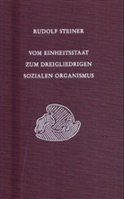 Rudolf Steiner, Rudolf Steiner Nachlassverwaltung - Vom Einheitsstaat zum dreigliedrigen sozialen Organismus
