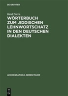 Heidi Stern - Wörterbuch zum jiddischen Lehnwortschatz in den deutschen Dialekten
