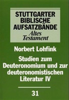 Norbert Lohfink, Gerhard Dautzenberg, Norbert Lohfink - Stuttgarter Biblische Aufsatzbände, Altes Testament: Studien zum Deuteronomium und zur deuteronomistischen Literatur. Tl.4