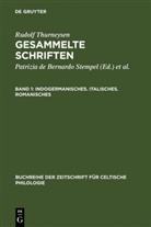 Patrizia de Bernardo Stempel, Rudolf Thurneysen, Patrizia de Bernardo Stempel, Patrizi de Bernardo Stempel, Patrizia De Bernardo Stempel, Ködderitzsch... - Gesammelte Schriften - Band 1: Indogermanisches. Italisches. Romanisches