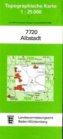 Topographische Karten Baden-Württemberg: Topographische Karte Baden-Württemberg Albstadt