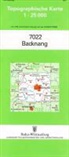 Topographische Karten Baden-Württemberg: Topographische Karte Baden-Württemberg Backnang