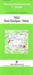 Topographische Karten Baden-Württemberg: Topographische Karte Baden-Württemberg Bad Saulgau-West