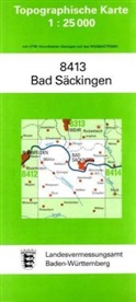 Topographische Karten Baden-Württemberg: Topographische Karte Baden-Württemberg Bad Säckingen
