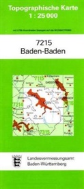 Topographische Karten Baden-Württemberg: Topographische Karte Baden-Württemberg Baden-Baden