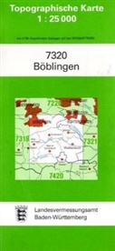 Topographische Karten Baden-Württemberg: Topographische Karte Baden-Württemberg Böblingen