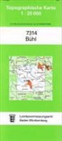 Topographische Karten Baden-Württemberg: Topographische Karte Baden-Württemberg Bühl