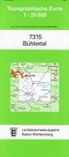 Topographische Karten Baden-Württemberg: Topographische Karte Baden-Württemberg Bühlertal