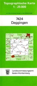 Topographische Karten Baden-Württemberg: Topographische Karte Baden-Württemberg Deggingen