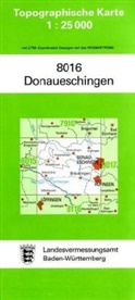 Topographische Karten Baden-Württemberg: Topographische Karte Baden-Württemberg Donaueschingen