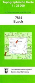 Topographische Karten Baden-Württemberg: Topographische Karte Baden-Württemberg Elzach