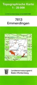 Topographische Karten Baden-Württemberg: Topographische Karte Baden-Württemberg Emmendingen